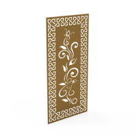 Paravent décoratif moderne en métal découpé au laser, motif feuille, suspendu, sans cadre, pour la maison et le bureau