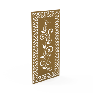 ฉากกั้นห้องโลหะแบบตัดด้วยเลเซอร์ทันสมัย ลายใบไม้ตกแต่ง สำหรับบ้าน สำนักงาน โรงแรม ออกแบบตกแต่งภายใน - Product Image 5