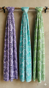 Tissu popeline 100% coton peigné, tissé, léger, respirant, absorbant l'humidité, écologique, imprimé floral, biologique - Product Image 2