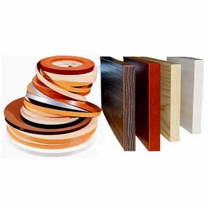 Ruizhan Directly Price Solid Color Edges Wooden Bicolor Edge Banding For Furniture