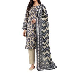 Collection Lawn : Ensemble Shalwar Kameez pakistanais pour femmes, robes pakistanaises décontractées pour femmes, ensembles Lawn 3 pièces pour femmes - Product Image 3