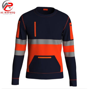 Sweat-shirt de travail à prix de gros pour hommes, sweat-shirt réfléchissant haute visibilité à col rond, polaire d'hiver pour femmes et hommes - Product Image 1