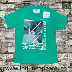 เสื้อยืดคอกลมแขนสั้นผ้าฝ้ายผสมถักเนื้อนุ่มระบายอากาศได้ดีระดับพรีเมียม |   เสื้อผ้าลำลองผู้ชายทรงพอดีตัว ลายเรียบ ยี่ห้อฟอร์จูน อาร์แวร์ - Product Image 1