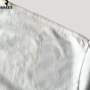 T-shirt pour homme grande taille, été, nouveau, 100% coton, blanc uni, t-shirt décontracté pour homme, col rond, manches courtes - Product Image 4