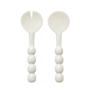 FAIZA CRAFT Ustensiles de service décoratifs en résine faits à la main pour salade, colorés, à long manche, brillants, de luxe, écologiques, compatibles micro-ondes - Product Image 2