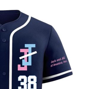 Maillot de baseball à boutons, uniforme sportif athlétique respirant à manches courtes, vêtement décontracté et tendance - Product Image 4