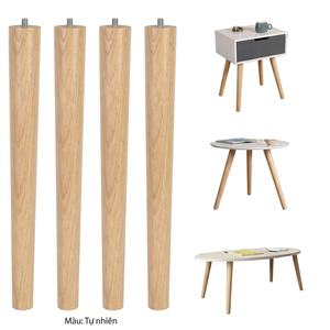 Patas de Mesa Cónicas de Madera Maciza de Primera Calidad, Patas Redondas para Muebles, para Mesa de Centro, Mesa Auxiliar, Silla, Repuesto OEM - Product Image 6