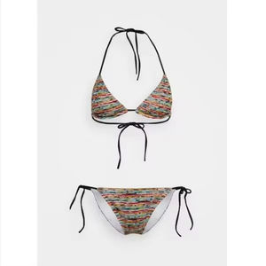 Conjunto de Bikini Sexy de 2 Piezas Personalizado por el Fabricante para Mujer, Traje de Baño Triangular con Tirantes y Falda, Tanga, Ropa de Playa - Product Image 1