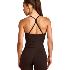 Camiseta sin mangas de moda para mujer, cuello redondo, suave, ligera, elástica, para verano, uso casual, gimnasio, fitness, correr, deporte - Product Image 2