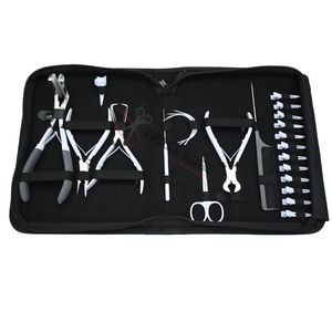 Kit d'outils pour extensions de cheveux Microlink et Tape In avec pince à micro-anneaux, pince à fusion, coupe-fil et pince de sectionnement - Product Image 1