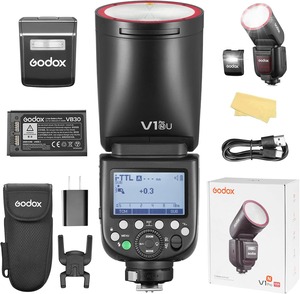 V1PRO-F Godox V1 Pro F for Fuji 76W Battery <b>Flash</b> TTL 1/8000s HSS 1.3s Recycle Time 2.4G Wireless HSS 500 Full Power <b>Flashes</b> - Product Image 4
