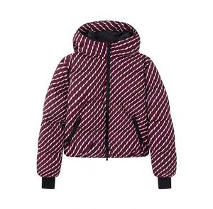 Blouson matelassé à capuche, motif écossais, coupe-vent, épais, hiver, décontracté, fermeture éclair avant, longueur standard, unisexe, doux, 220g, 100% coton - Product Image 1