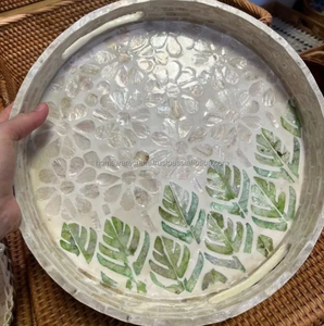 Bandeja de nácar de lujo hecho a mano acento decorativo fabricante al por mayor duradero ligero de Vietnam - Product Image 4