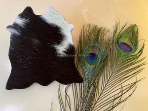 Sous-verres en cuir de vachette véritable marron et blanc Mini sous-verres en cuir napperons de Table faveurs de fête décoration de mariage faveurs de mariage - Product Image 3