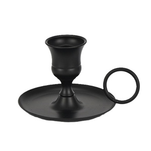 <b>Top</b> Trending Vintage Decor Taper Candle Holder Metal Pillar Candlestick Vintage Candle Holder with Handle Wedding Dinner - Product Image 4
