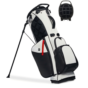 Waterproof Portable PU Solid Color <b>Golf</b> Stand Bag Club Divider Zipper Closure Machine Washable Custom Logo for Adult Players - Product Image 2