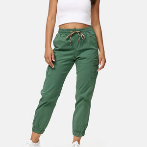 Pantalon cargo pour femme, pantalon utilitaire multi-poches, vêtements de travail en plein air, mode décontractée, poches latérales pour femme - Product Image 1