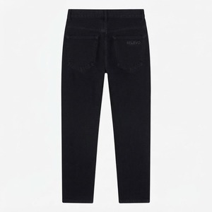 Pantalones Vaqueros al por Mayor, Fabricante de Jeans Personalizados, Pantalones Casuales de Moda para Hombre y Mujer, Vaqueros Elásticos de Algodón, Corte Recto, Ajustados - Product Image 2