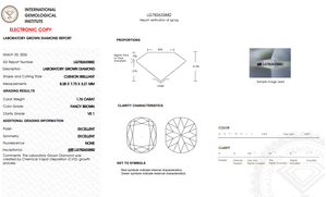 Diamante de Laboratorio de Corte Antiguo de 1.76ct, Color Marrón Fantasía, VS1, Diamante de Laboratorio Suelto de Corte Antiguo, Diamante Vintage para Anillo de Compromiso - Product Image 2