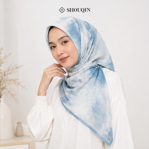 Shouqin Embun - Pañuelo Cuadrado Elegante con Estampado Floral Antiarrugas, Corte Láser, Hiyab para Mujeres Musulmanas, Venta al por Mayor - Product Image 3