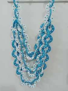 Collar de Cuentas de Resina Multicolor Premium, Joyería Hecha a Mano, Unisex, Cuentas Brillantes y Coloridas, Cinta Negra, Moda Dorada - Product Image 5