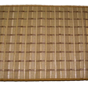 Natural Handwoven stripe Design Table Mat bamboo fiber Handmade <b>Placemat</b> dining table mat - Product Image 1