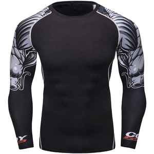 Rash Guard Transpirable para Hombre, Diseño Personalizado con Color y Logotipo a Medida, Manga Larga, para Adultos, Ropa de Gimnasio, Venta al Por Mayor - Product Image 2