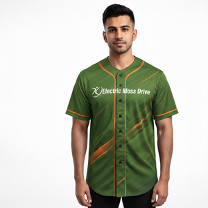 Maillot de baseball sportif haut de gamme, confectionné en tissu polyester respirant sublimé - Product Image 1