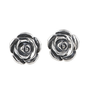 Pendientes de Botón Modernos para Mujer, Plata de Ley 925, Forma de Flor, Joyería de Compromiso - Product Image 1