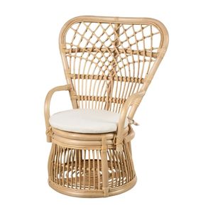 Petite chaise enfant en rotin tressé motif paon, mobilier pour chambre d'enfant, siège de nurserie, vente chaude, haute qualité, prix de gros, design abordable - Product Image 3