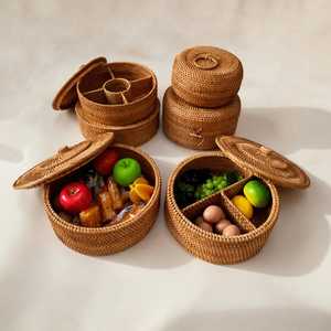 Bandeja de Ratán Más Vendida, Bandeja para Servir Té, Estilo Vintage Personalizado, Color para Comedor, Artículo de Regalo para Restaurante, Hotel y Hogar - Product Image 2