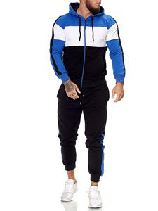 Nueva Colección Primavera Conjunto Deportivo para Hombre con Sudadera con Capucha y Cremallera Completa, Pantalones Jogger y Diseño de Bloques de Color - Product Image 6