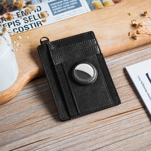 TWM144 OEM Manufacture Custom Design ID Credit <b>Card</b> Holder for Air Tag Holder RFID Blocking Slim Leather <b>Card</b> Holders - Product Image 6