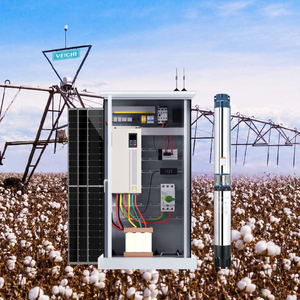 Système d'irrigation linéaire VEICHI à pivot central avec arroseur circulaire d'angle électrique ou solaire et pompe immergée solaire - Product Image 1