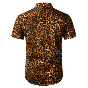 Conjunto de Verano de 2 Piezas Personalizado por Sublimación para Hombre, Camiseta Transpirable de Manga Corta con Estampado de Guepardo Personalizado por Sublimación - Product Image 3