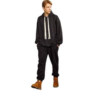 Survêtement deux pièces personnalisé pour hommes pull-over décontracté pantalon de survêtement à capuche dernière conception ensembles de jogging de rue - Product Image 1