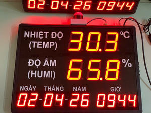 Industrial LED <b>Temperature</b>, Humidity, Date & Time Display | OEM Manufacturer - Product Image 5