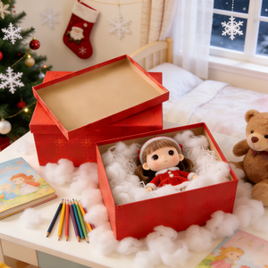 Boîte à couvercle et base en carton rigide avec logo personnalisé, boîtes cadeaux de luxe haut de gamme pour pyjamas pour femmes, boîte à deux pièces - Product Image 2