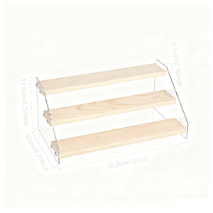 Wooden Trading Card <b>Display</b> Stand Riser Shelf Magnetic Holder for Graded Cards Self-Pickup Orders Toy Figure <b>Display</b> <b>Case</b> - Product Image 5