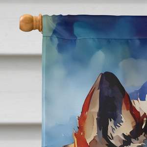 แบนเนอร์ธงบ้านหมาป่าหลากสีขนาดใหญ่สำหรับประดับระเบียงสวนเสาแขนตกแต่งโพลีเอสเตอร์ - Product Image 3