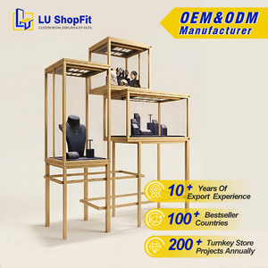 <span class=keywords><strong>ตู้</strong></span>โชว์สร้อยคอแบบมีไฟ ดีไซน์เองได้ วัสดุสแตนเลส สำหรับร้านค้าปลีก แบบหลายชั้น - Product Image 1