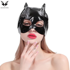 Shiny Black Full <b>Head</b> Hood <b>Cover</b> Women Sexy Clubwear <b>Cover</b> Latest Style Cosplay Party Wear Costume Half Face Hood and <b>Cover</b> - Product Image 3