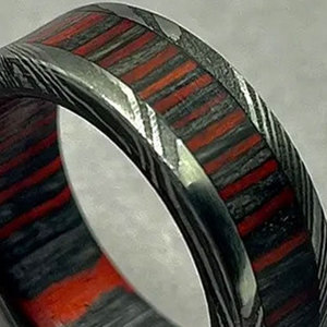 Damascus <b>Steel</b> <b>Ring</b> Handmade Modern Style Jewelry for Men Damascus <b>Steel</b> <b>Ring</b> Handmade Everyday Fashion Band Comfortable Design - Product Image 4