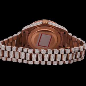 Nuevo Diseño Reloj de Oro Blanco con Moissanita y Diamantes, Totalmente Iced, Estilo Hip Hop Bling, Movimiento de Cuarzo VVS, Caja de Acero Inoxidable de Lujo, Aleación - Product Image 3