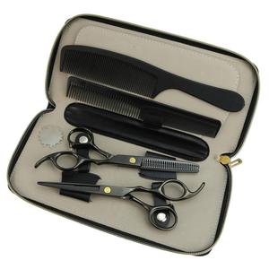 New Style Blunt Barber <b>Thinning</b> Shears Kit <b>Mirror</b> Polish Stainless Steel Scissors Set Short Handle Right-Handed 28 Teeth - Product Image 1