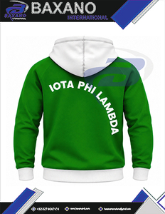 Sudadera con Capucha Verde para Hombre de la Hermandad Iota Phi Lambda con Bolsillo Canguro Blanco, Sudadera Casual con Bloques de Color 1929 para Mujer, Sudadera con Capucha de Invierno - Product Image 5