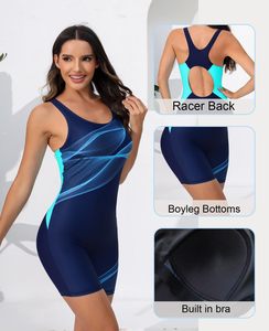 Women's Professional One-Piece Polyester Swimsuit Quick Dry Breathable and Sporty <b>Bathing</b> Suit for Swimming-Wholesale - Product Image 5