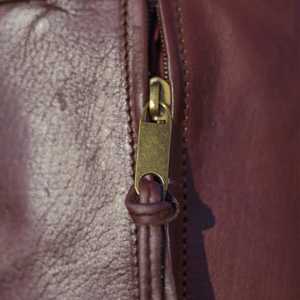 Minimalist Genuine Leather <b>Roll</b> Top <b>Backpack</b> All Black Cowhide Leather Rucksack Slim Business Travel Bag LRTB-0121 - Product Image 3