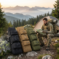 Étui tactique pour fusil long de 55 pouces, sac à dos pour fusil, sac de rangement de grande capacité avec 3 pochettes Molle pour la chasse