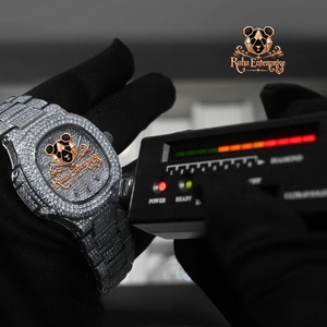 Reloj de Lujo de la Mejor Calidad, Plata 925, Diamantes Moissanite VVS, Totalmente Adornado, para Fiestas y Uso Diario, Disponible en Grandes Cantidades - Product Image 6